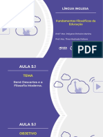 Aula 5 - Fundamentos Filosóficos Da Educação PDF