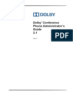 Dolby Conference Phone Administrators Guide