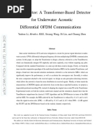 TransDetector: A Transformer-Based Detector For Underwater Acoustic Differential OFDM Communications