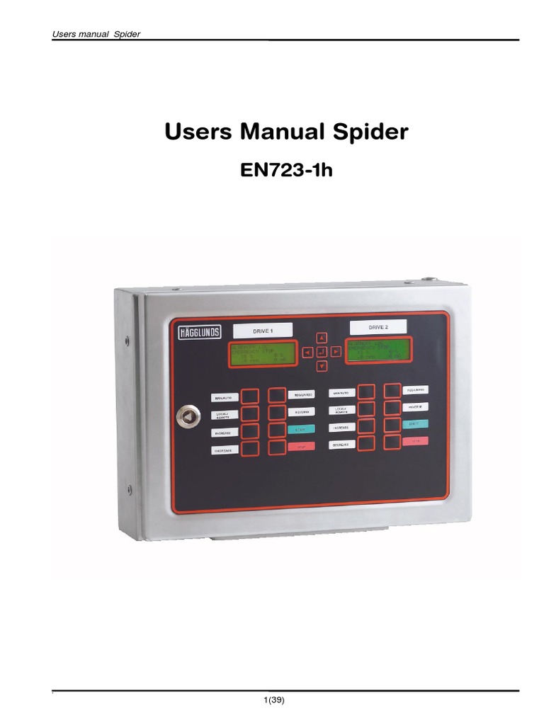 Users Manual Spider | PDF | Servomechanism | Relay