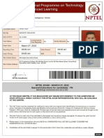 Nptel Admitcard