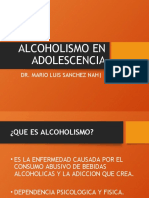 Alcoholismo en Adolescencia