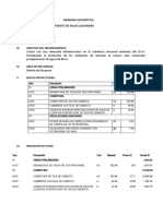 Memoria Descriptiva Final