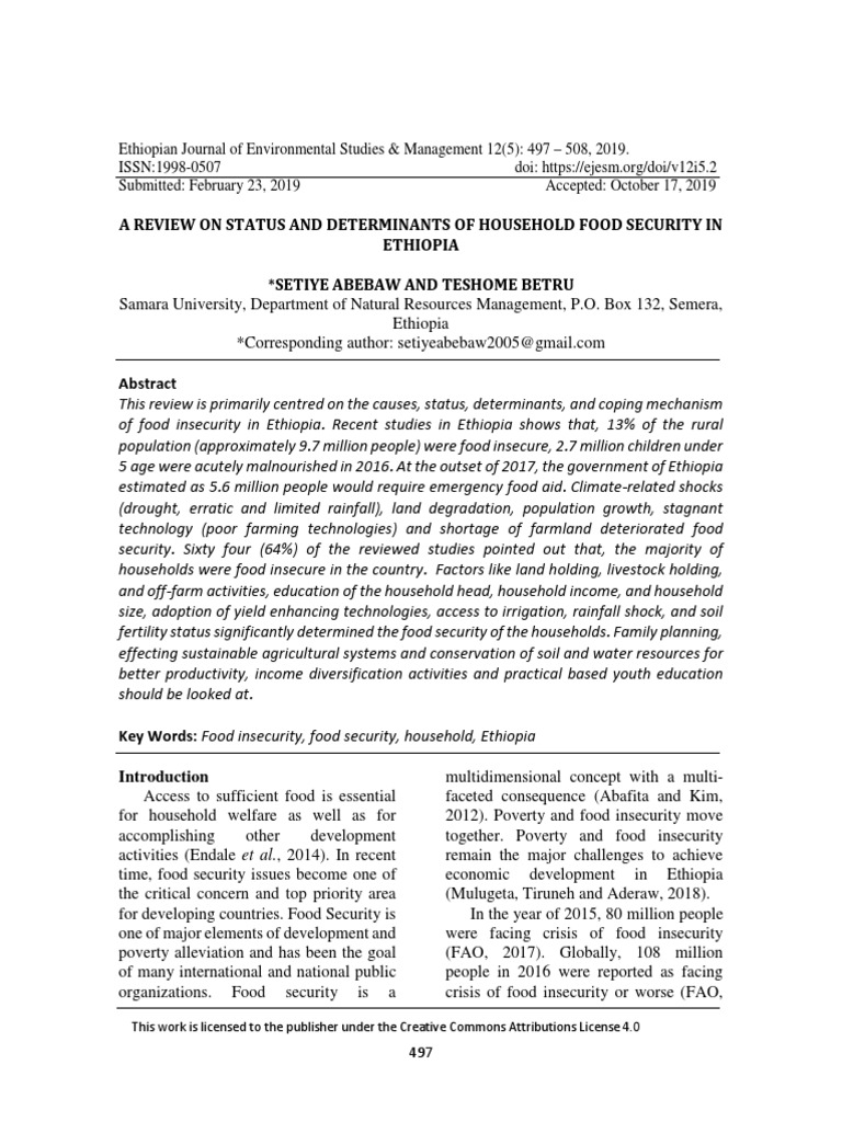 a-review-on-status-and-determinants-of-household-food-security-in
