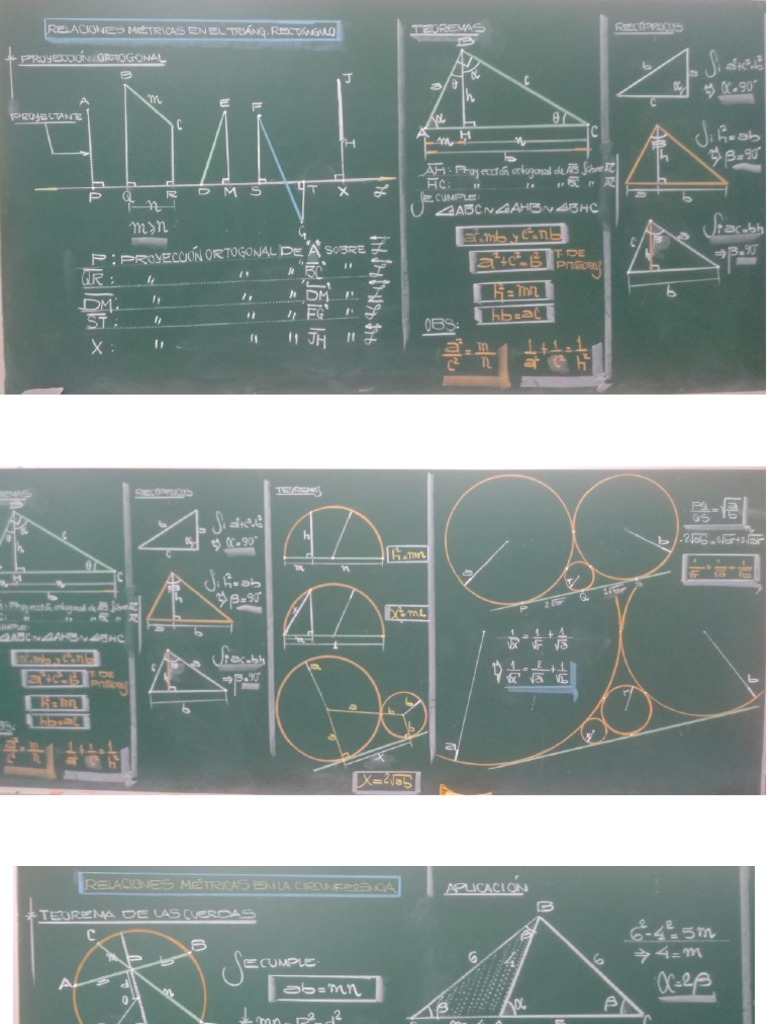Relaciones Metricas de Triangulo Rectangulos PDF