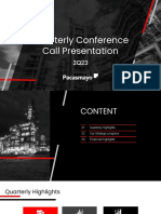 Presentacion Trimestral para Conference Call