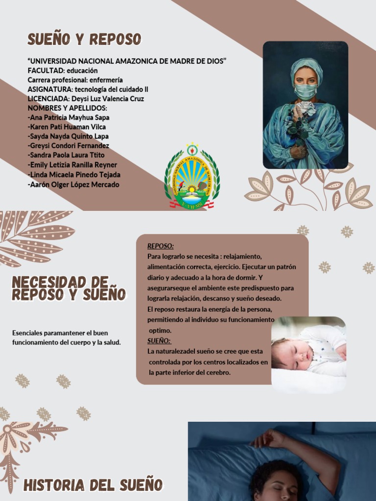 Guía de Sueño y Reposo en Enfermería | PDF | Dormir | Movimiento rápido ...