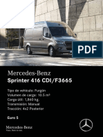 Ficha Técnica Sprinter 416CDI Furgón - MKT