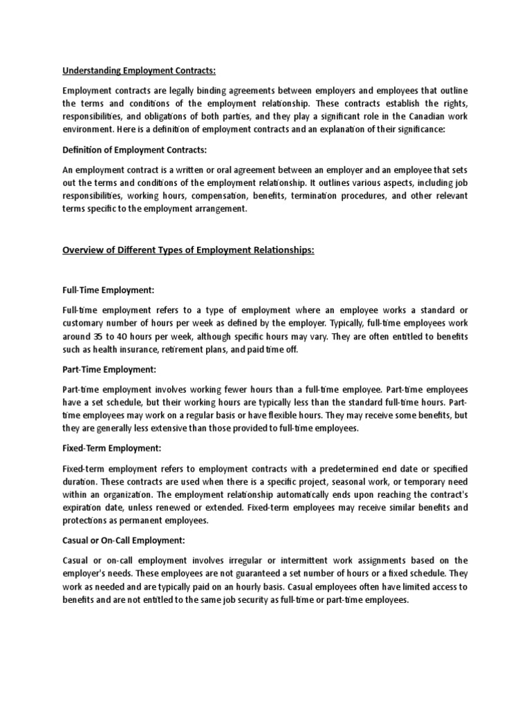Lecture 1 Understanding Employment Contract Payroll Fundamentals II