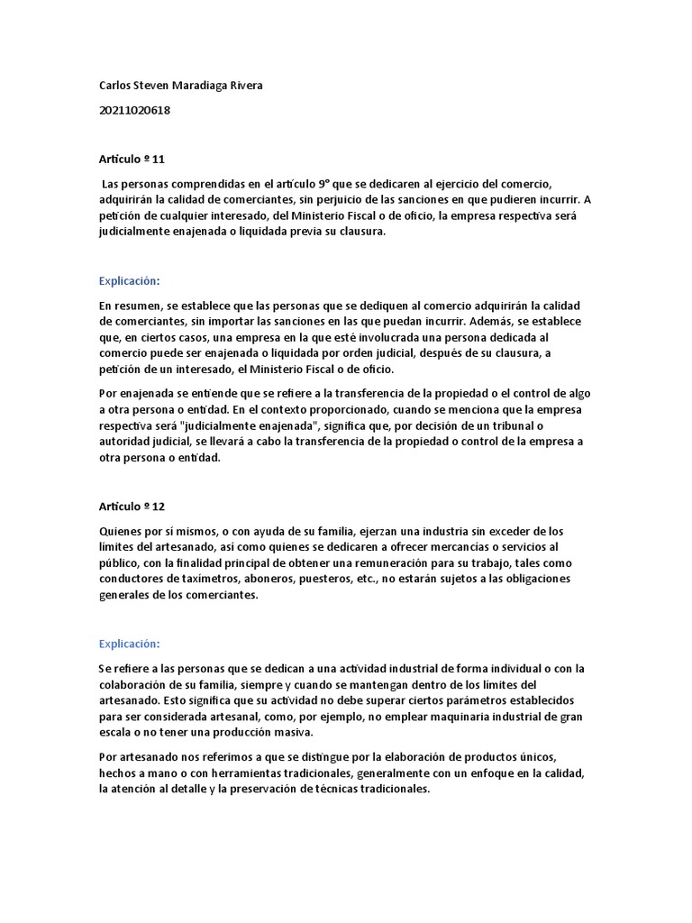 Codigo de Comercio PDF Sociedad de