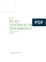 El Plan Nacional de Desarrollo Resumen