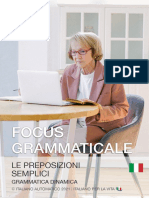 3.+Grammatica+Dinamica+ +Le+Preposizioni+Semplici Focus+Grammaticale