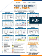 Calendario Escolar UPSLP 2022 2023