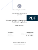 Taste and Smell Physiological Mechanisms and Their Health Implications Tesi Di Dottorato - Mariano Mastinu