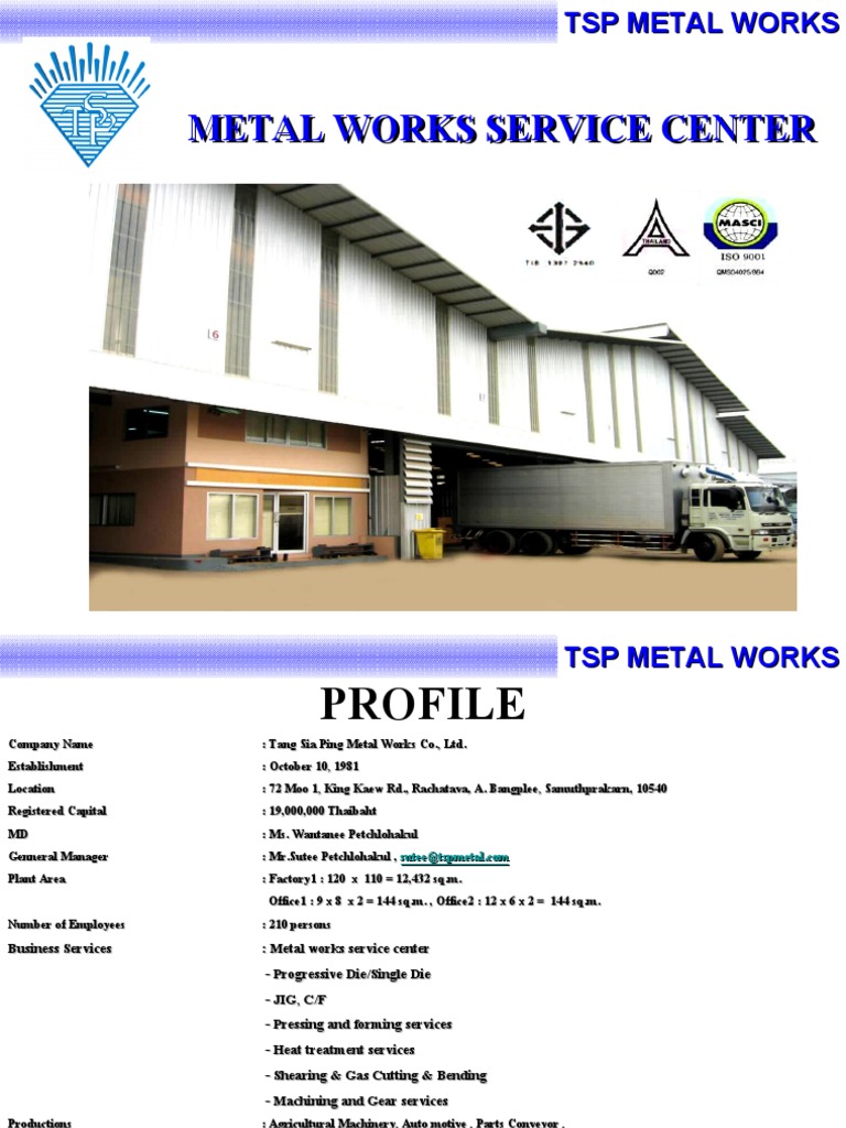 Company Profile Metalworking Annealing (Metallurgy)