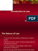 Introduction To Law Uk