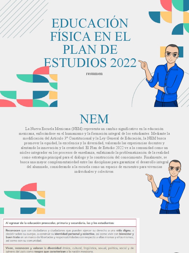 Educación Física Nem Pdf Plan De Estudios Aprendizaje