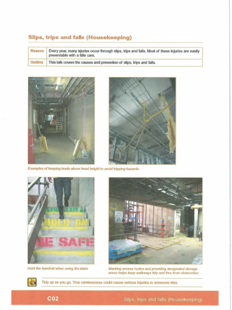 C02 Slips Trips Falls Housekeeping Pdf