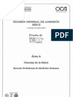 Examen de Admisión UNMSM 2023-II - Area A (Medicina Humana) - Tipo I