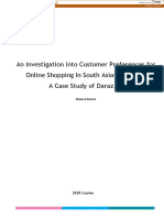 An Investigation Into Customer Preferences For Online Shopping in South Asia (Pakistan) : A Case Study of Daraz - PK