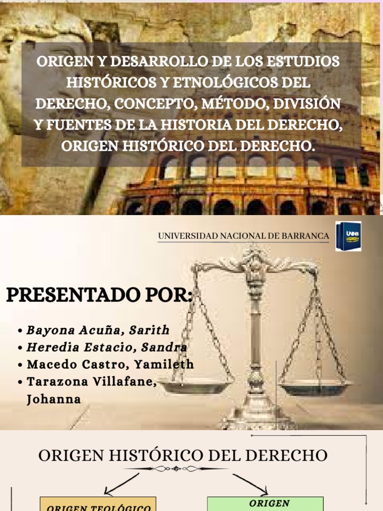 Origen Del Derecho | PDF | La Ley natural | Institución