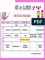 Horario Semana 17 Al 21 de Julio