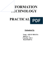 Aryan Bhatia - Practical File Java