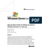 (Win2k3) Step-By-Step Guide For Setting Up Secure Wireless Access in A Test Lab