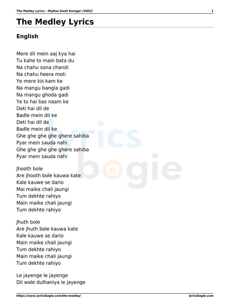 medley songs mp3 download