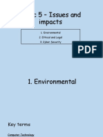 Topic 5 Issues and Impacts