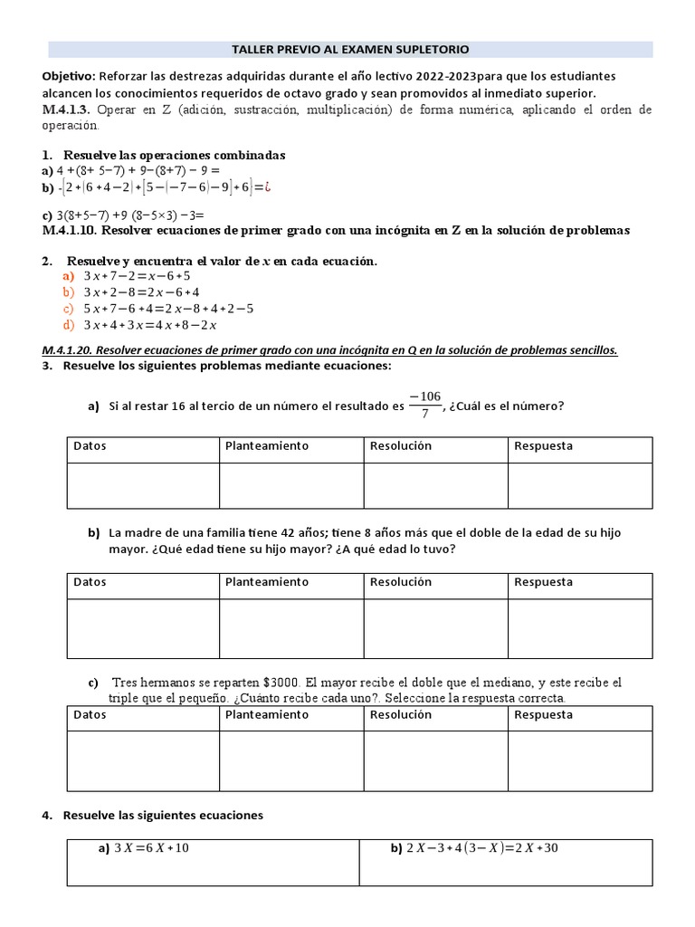 8vo. PLAN DE REFUERZO Estudiantes | PDF | Triángulo | Geometría triangular