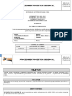 GG-PR-01 Procedimiento Gestión Gerencial