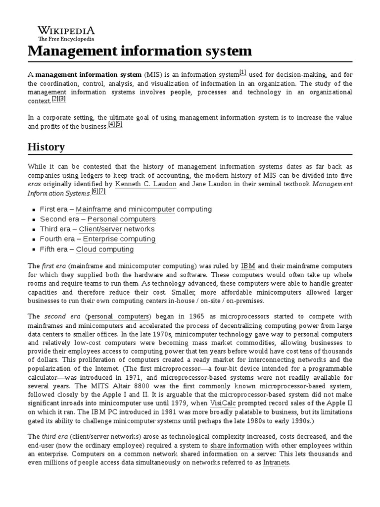 Management Information System | PDF | Management Information System ...