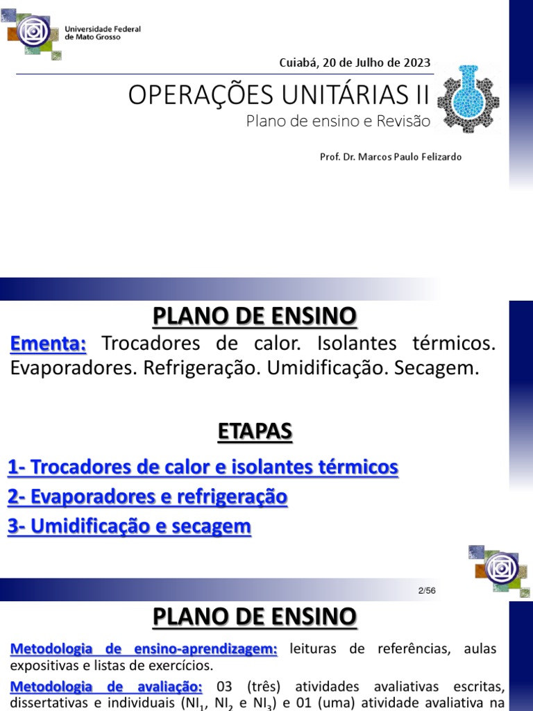 Aula 01 - Plano de Ensino e Revisão | PDF | Mecânica Clássica | Física ...