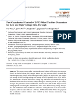 Fast Coordinated Control of Dfig Wind Turbine Generators For Low and High Voltage Ride Through