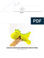 Crochet Dinosaur Amigurumi Free Pattern Amigurumi