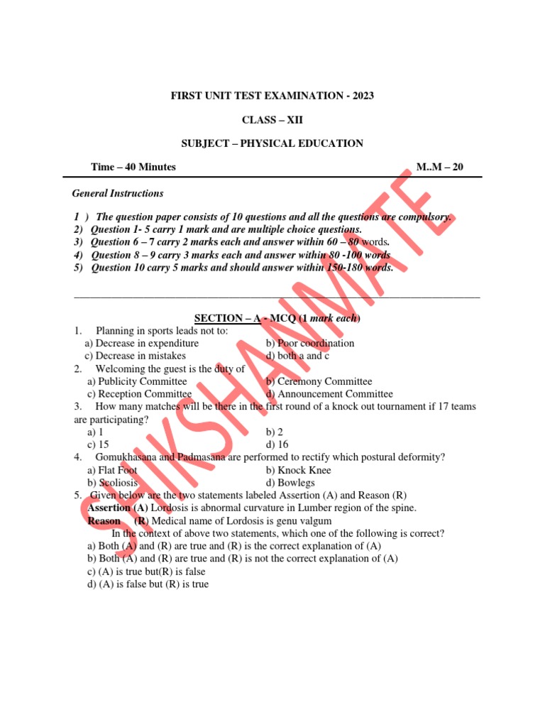 CLASS 12 PHYSICAL EDUCATION TEST AND MEASUREMENT PDF visual data 4
