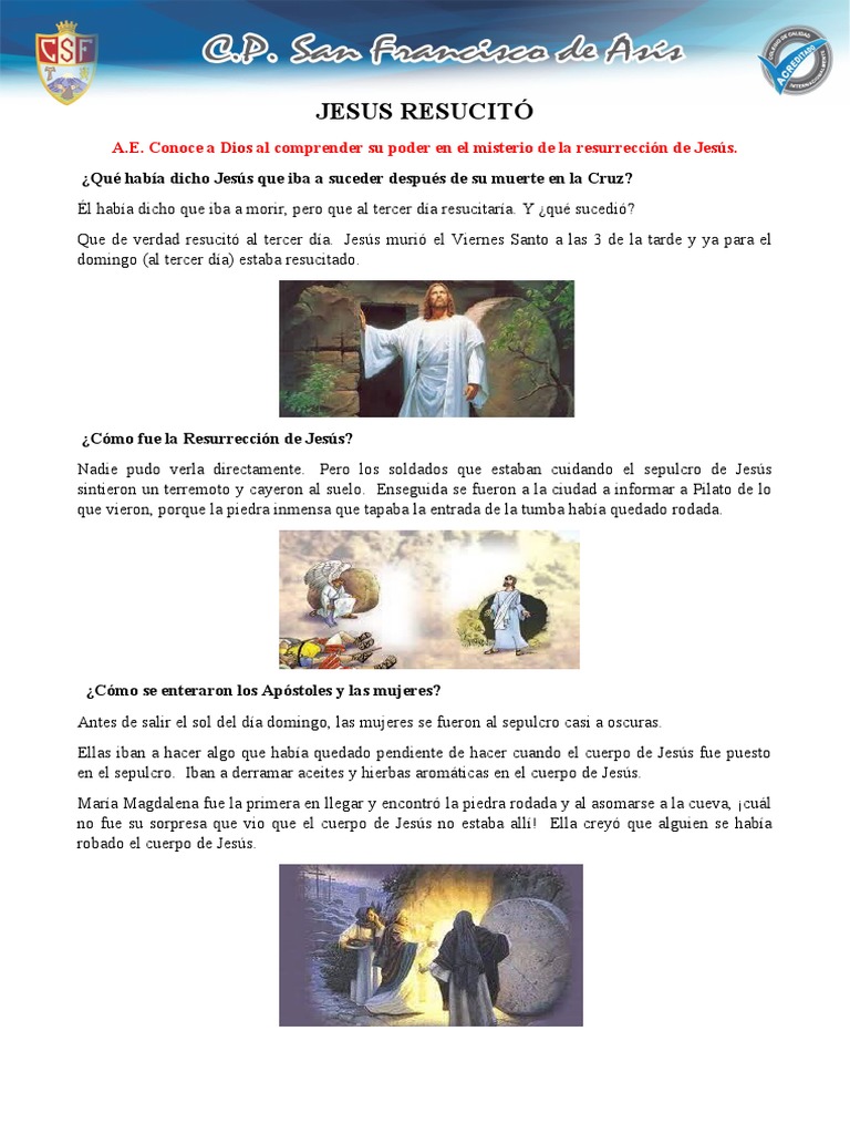 Jesus Resucito | PDF | La resurrección de Jesús | Jesús