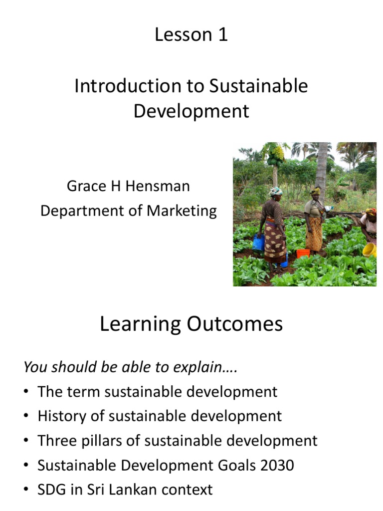 Lesson 1 Pdf Sustainability Sustainable Development