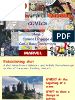 Comics: Stage 3 Camera Language & Comic Book Conventions