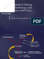 Opc. 3 The Development of Mining Equipment, Technology and Service Suppliers [METS] in Australia