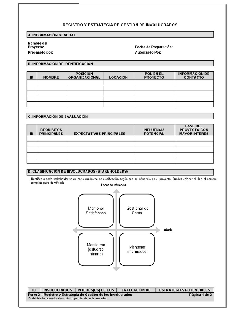 Gestión de Involucrados en Proyectos | PDF | Business