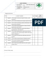 Daftar Tilik Sop Audit Internal