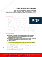 Promotor de Servicios-Convocatoria