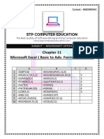 Chapter - 11 Microsoft Excel (Basic To Adv. Formula Part - 2)