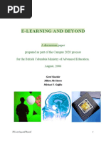 E-Learning and Beyond