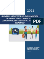 Guía Del Participante Del Curso Virtual de Formacion de Brigadistas Comunitarios - Municipalidad Distrital de La Molina