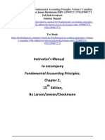 Fundamental Accounting Principles Volume Canadian 15th Edition by Larson Jensen Dieckmann ISBN Solution Manual
