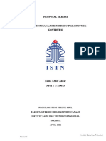 Format Penulisan Proposal Skripsi S1 Sipil ISTN MK