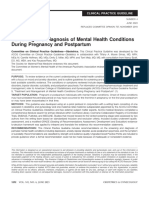 ACOG Screening and Diagnosis of Mental Health 